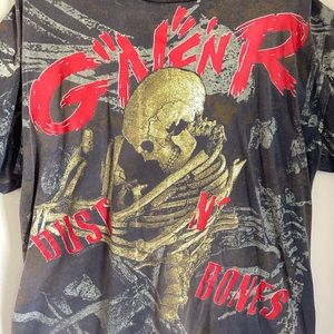 VINTAGE 1992 GUNS AND ROSES DUST AND BONES T VERY RARE BY WILD AND OATS SIZE XL